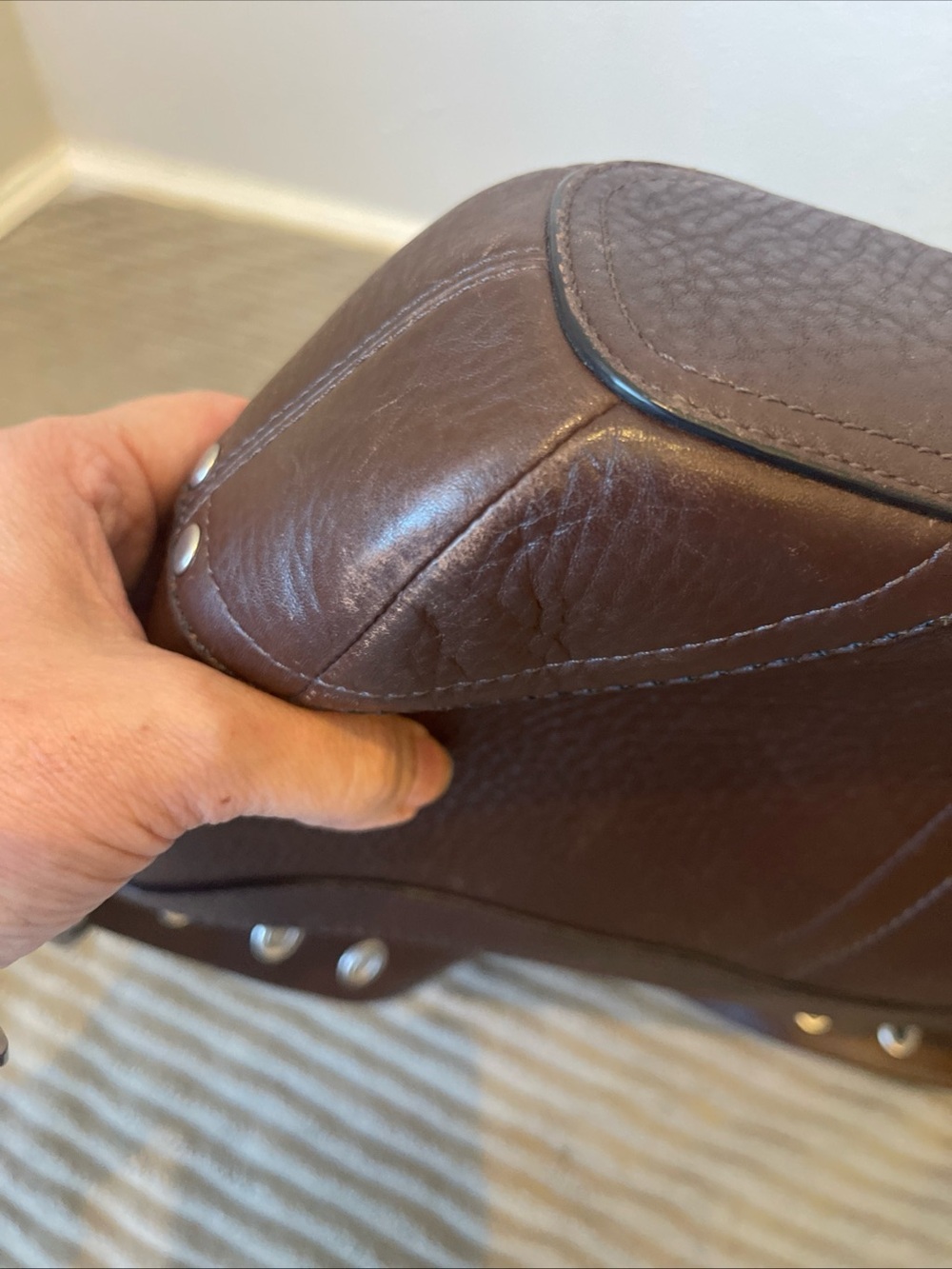 Coach Brown Leather Shoulder Bag - Picture 6 of 11